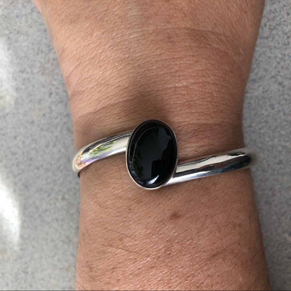 Sterling Silver with Onyx bracelet